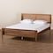Baxton Studio Gardwin Mid-Century Modern Ash Walnut Finished Wood King Size Platform Bed 235-12778-ZORO - alternate 10